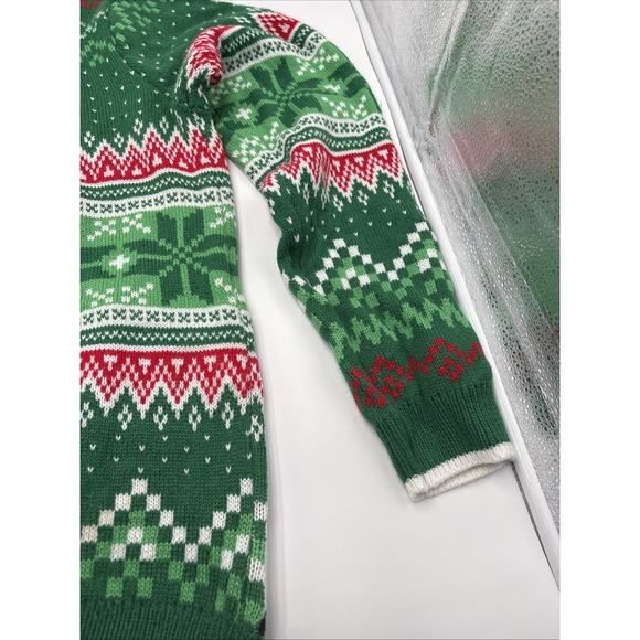 Holiday Time Christmas Moood Ugly Sweater Cow Bell Size Medium Heifer Green - Picture 13 of 15